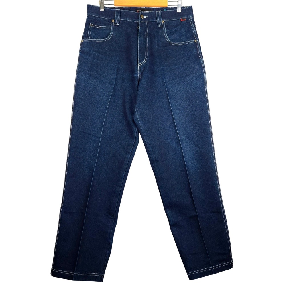 FUBU The Collection Baggy Dark Wash Denim‎ Jeans Mens 36x34 (fits 36x33)